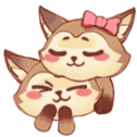 Gif animé amour renards